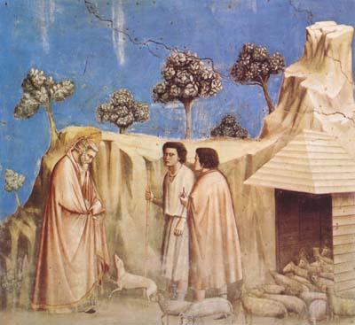 GIOTTO di Bondone Joachim Takes Refuge in the Wilderness (mk08) Norge oil painting art